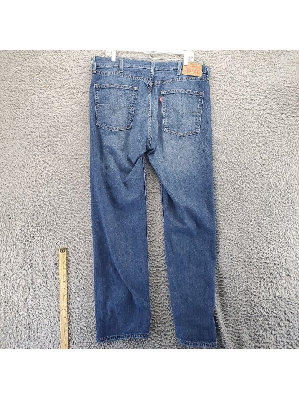Levis Jeans Mens 38x32 Blue 505 Original Straight Fit 5-Pocket Riveted *Read*